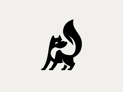 Fox logo animals character cute fox logo logotype minimalism nature zoo