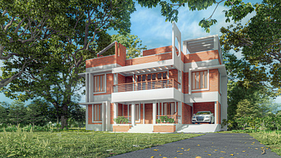Comilla Residence 3d architecture archviz art design exterior render