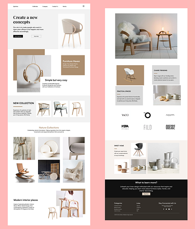 Transform Your Space with Our Stylish Furniture Designs. app branding design graphic design illustration landing pages logo typography ui ux