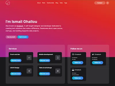 New personal website | portfolio ui ux