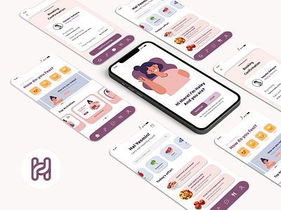 Haley - Mental Health Application ai app dashboard emoji healing mental mental health mobile recipes