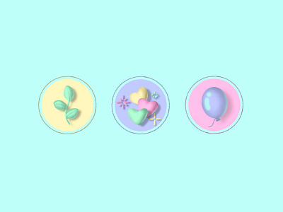 icons bubble gum app design illustration ui vector