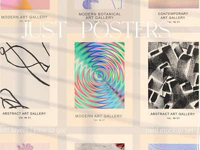 JUST POSTERS | Poster Mockup Set frame mockup set