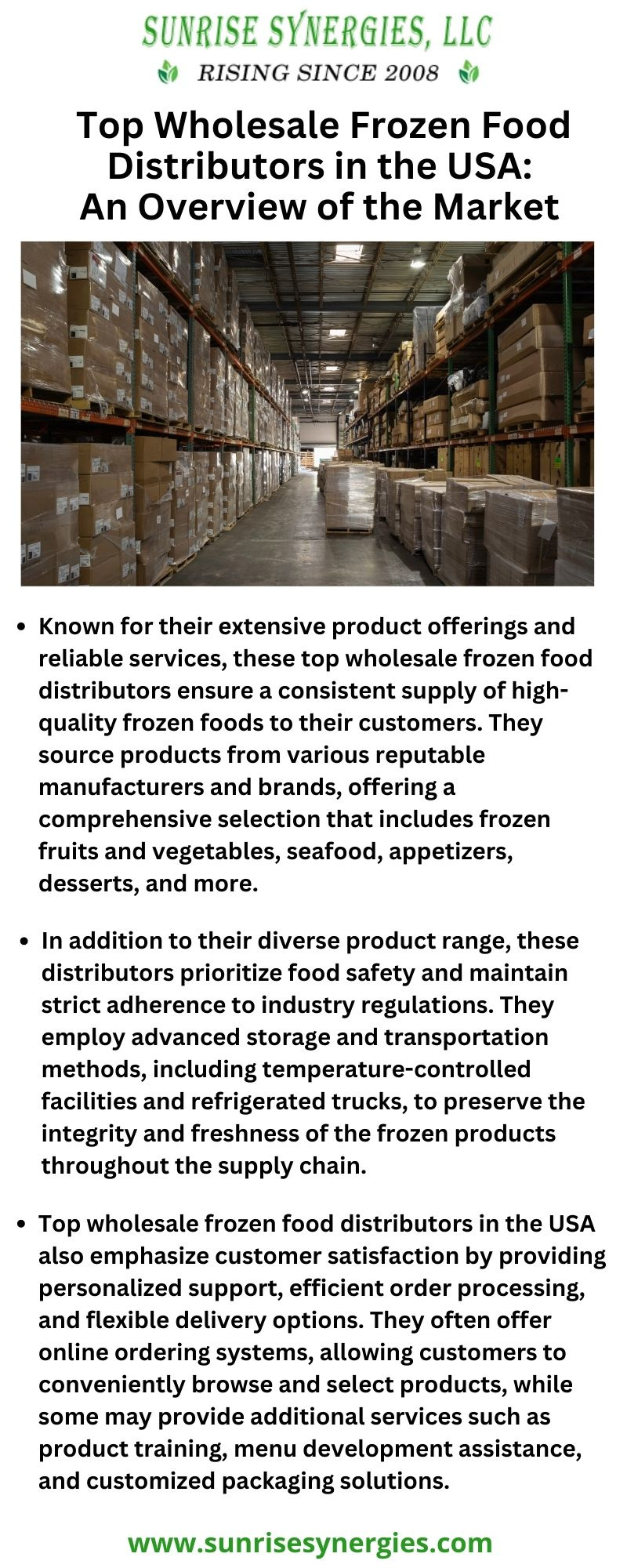 Top Wholesale Frozen Food Distributors in the USA An Overview o by
