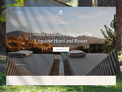 The Royal Place - Hotel & Resort Website design