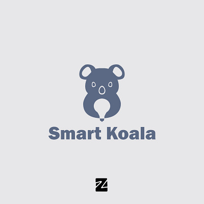 Smart Koala Logo animal branding design graphic design icon koala logo logo animal logo koala logo simple logos logotype simple logo smart smart koala logo templates vector