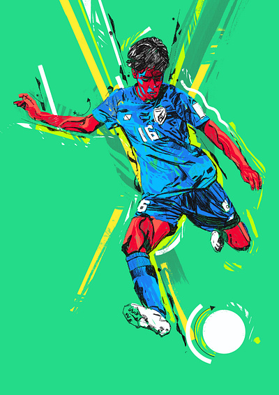 Manisha/Sketch character design football illustrated football illustrated sport illustration illustrator magazine manisha mundial people portrait portrait illustration procreate soccer