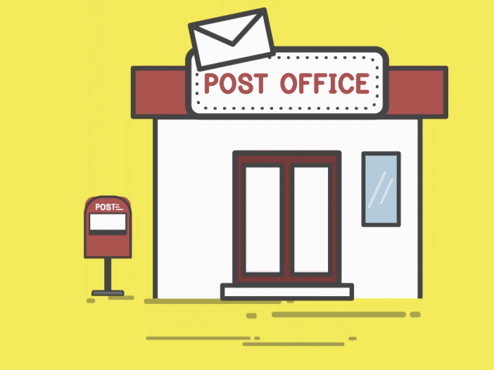 Post office animation 2d 2d animation animation car car animation design flat motion graphics post offcie vector