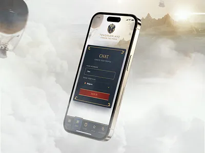 Digital Festival App agency app belgium blue design fantasy illustration iphone mobile mobile design mockup skeuomorphism tomorrowland ui ux webdesign