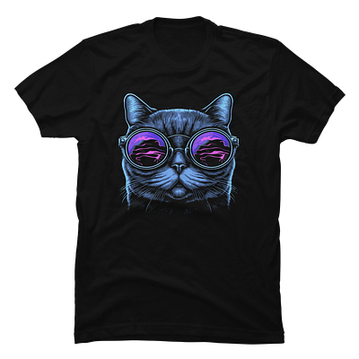 Cool Cat | Shirt Design illustration
