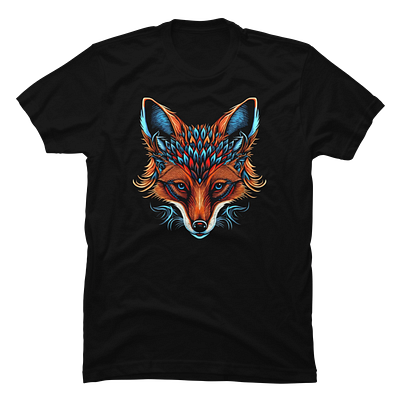 Tribal Fox | Shirt Design illustration