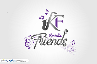 Kiriella Friends Music Band Logo Outputs graphic design logo