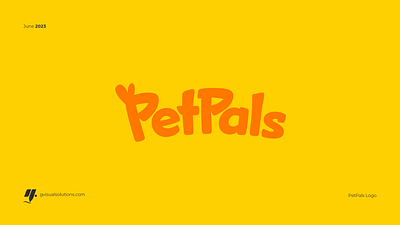 PetPals - Pet Store Logo and Visual Identity Design brand branding cats dogs graphic design logo logo design logotype pattern pet store pets typography visual identity wordmark