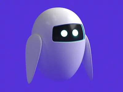 3D Brand Mascot for Ami 3d 3d artist 3d graphic 3danimation 3dart animation blender branding c4d cinema4d colorful design graphic design illustration loop motion robot set simple uiux