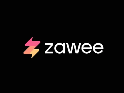 zawee abstract bielskis bolt branding contrast8 david deividas digital energy geometric hub lightning logo management mark modern symbol tech technology zawee