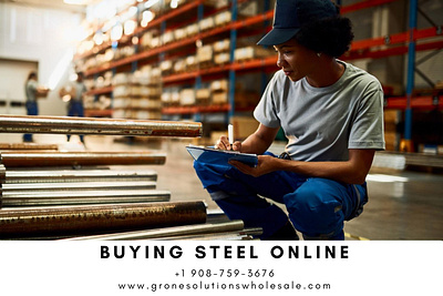 Buying Steel Online illustration steel pipe shop