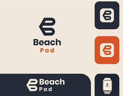 BeachPad Logo design brand identity