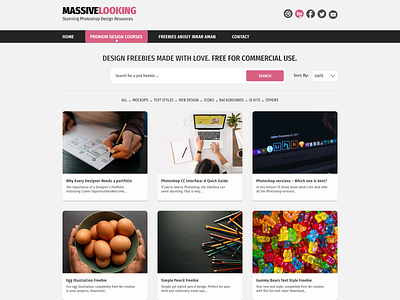 MassiveLooking conceptual design design graphic design home page design home page designing ui and ux design web design web design in photoshop web designinig in photoshop website design