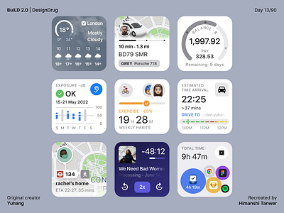 13/90 | WatchOS Widgets app apple watch design graphic design ios ui ux visual design watchos widgets