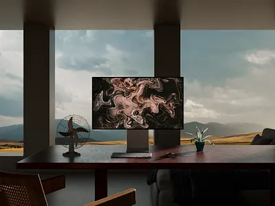 Pro Display XDR Mockup 08 3d 3d animation after effects animation apple c4d cinema 4d display gradient landscape lighting mockup mockups motion graphics pro redshift render xdr