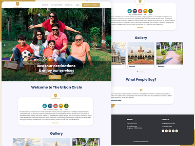 Tour & Activities Website tour activities website ui ux web design