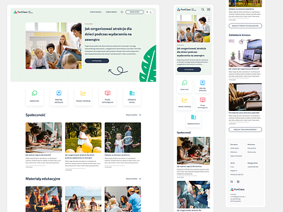 Blog project for organizers of children's activities design ui uidesign ux uxdesign webdesign