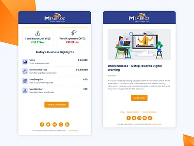 Product Transactions Email Template email template ui ux
