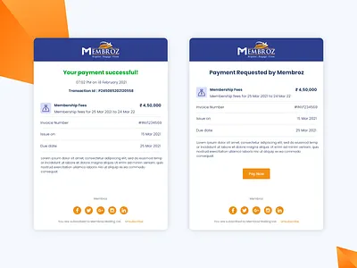 Product Transactions Email Template email template ui ux