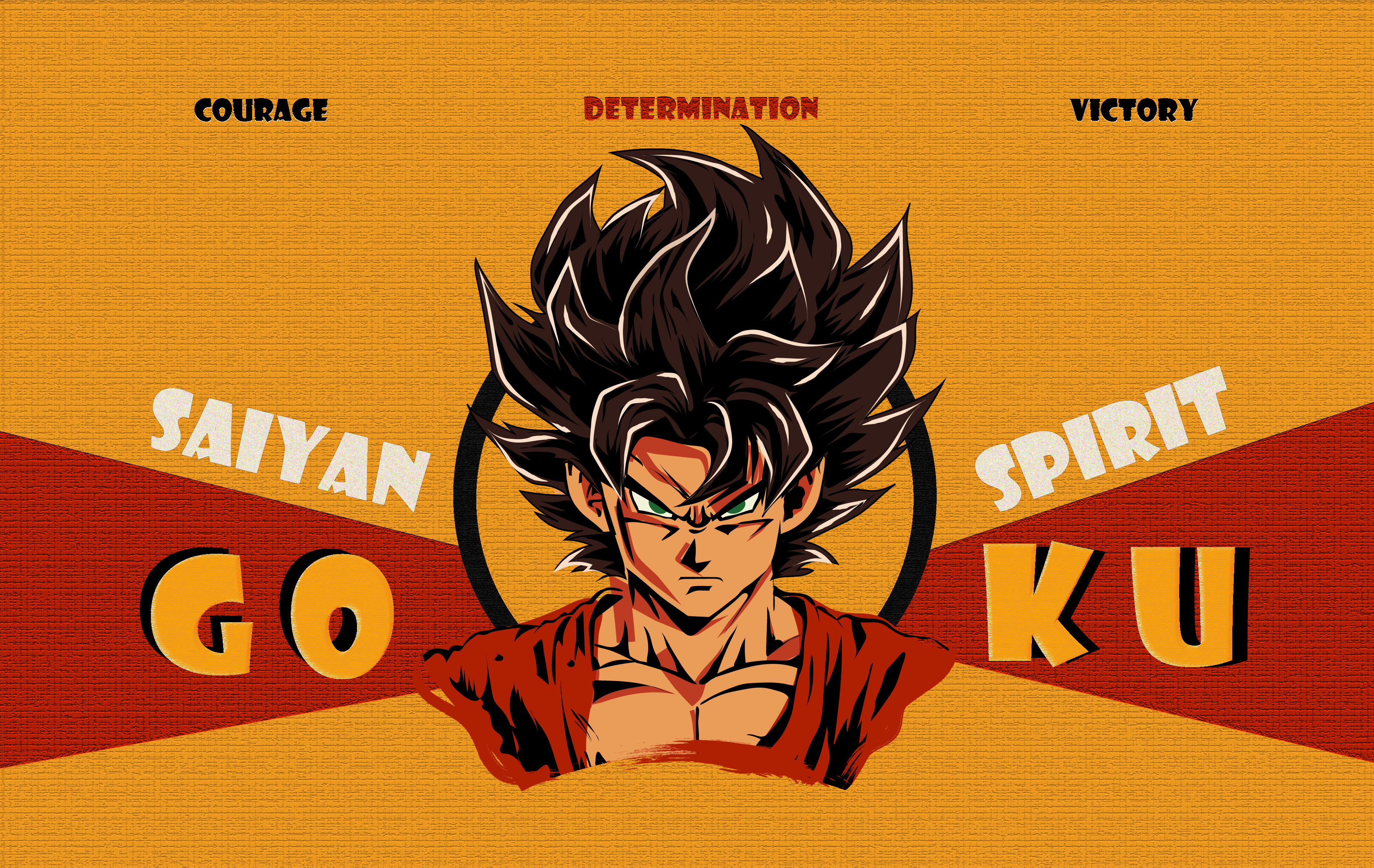 GOKU Illustration design graphic design illustration typography ui ux vector