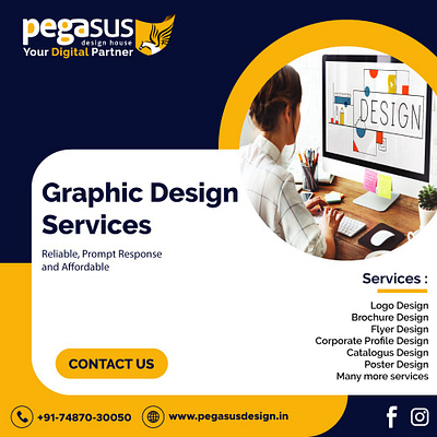 Pegasus design House-Best Digital Marketing Company In Vadodara 3d animation graphic design logo motion graphics ui
