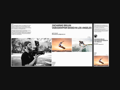 ZACHARIAS BRAUUN - VIDEOGRAPHER branding design illustration landingpage swissgrid ui ui design ux ux design web web design