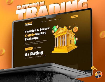 Raymon Trading - Crypto bitcoin crypto currency elementor html css javascript landing page php trade trading website web design website development wordpress