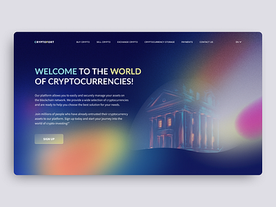 Website concept for cryptocurrencies branding concept crypto design graphic design illustration logo ui ux web
