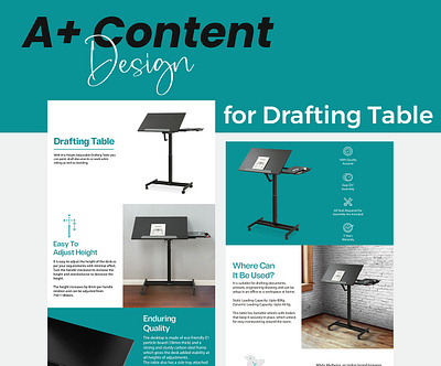 A+ Content Design for drafting table a a amazon a content design a design amazon amazon a amazon a design amazon content amazon content design amazon design amazon marketplace amazon product brand brand design brand identity branding design designing ecommerce graphic design