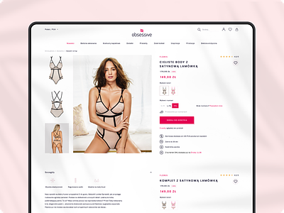 Obsessive shifts towards an upscale market with a chic eCommerce checkout design design system ecommerce flow landing page product pape shop store ui ux website wireframes