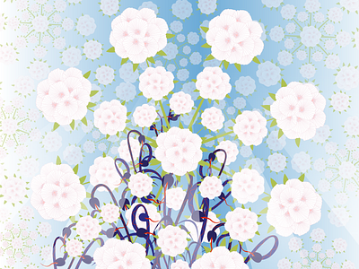 DREAMS OF MAXIMUS flowers graphic design identity illustration vector