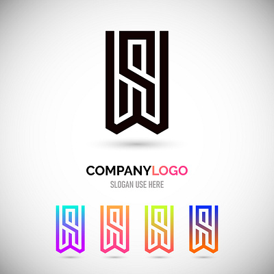 Modern WS logo design abstract logo branding colorful gradient colorful logo custom logo design graphic design illustration logo minimalist logo motion graphics ui ws logo