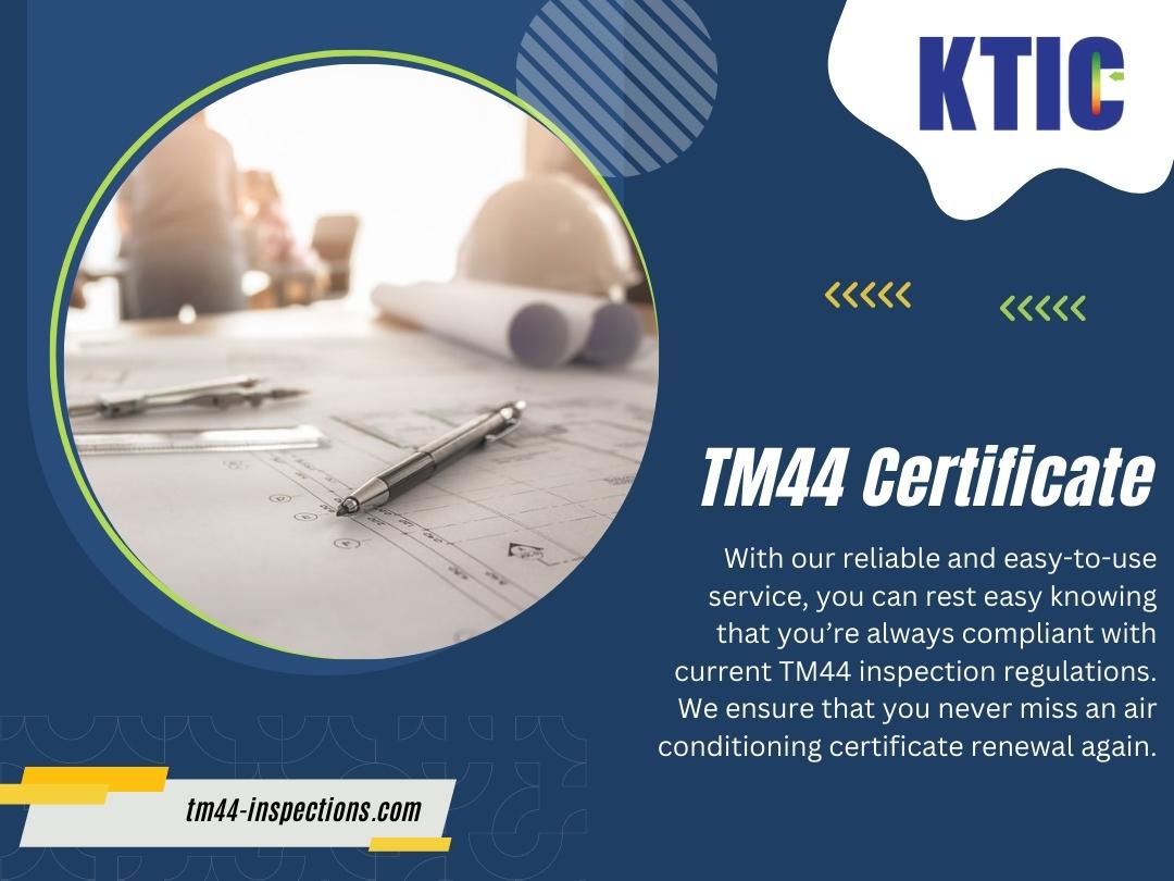 TM44 Certificate By KTIC Solutions On Dribbble