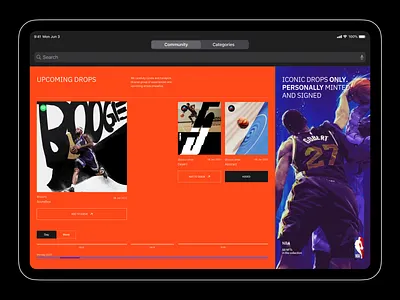 NFT Drops fintech home page homepage landingpage mobile design page prototyping redesign responsive design site ui user experience design user interface design uxui web web design webpage website website design wireframes