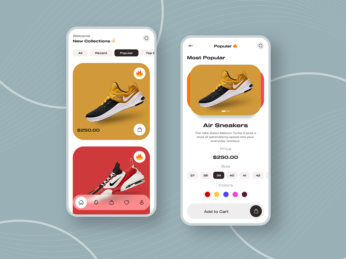 Shoebox - Mobile App Design by Bacancy on Dribbble