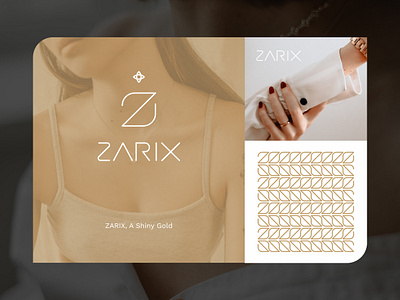 Zarix logo gold logo luxury pattern z