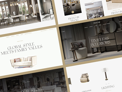 Website for Frato design frato furniture luxury ui ux website