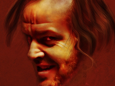Jack Nicholson alternative movie poster illustration painter portrait procreate