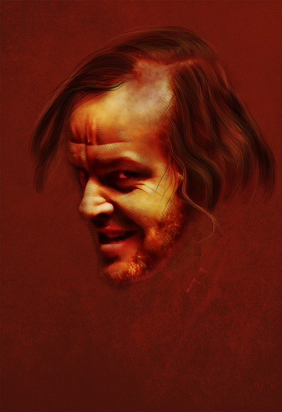 Jack Nicholson alternative movie poster illustration painter portrait procreate