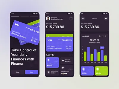 Finance Management Mobile App app design bank card banking credit card e wallet exchange finance app finance management financial fintech app investment landing page money app payment popular design shahinurstk02 trading app transaction uiux design wallet