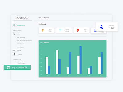 UI DESIGN DASHBOARD INVENTORY MANAGEMENT APP figma flat landingpage ui ui design web