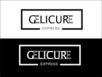 Gelicure brand custom logo modern simple vip