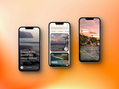 Travel Service Mobile App design travel app ui ux