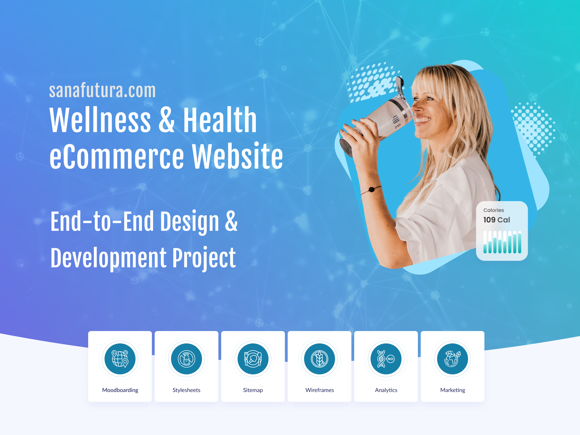Example of Sanafutura.com - Rebranding, UX Design,  Webdesign & Development
