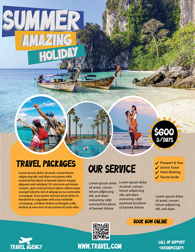 Travel Flyer animation banner design banners branding flyer flyer design graphic design illustration logo motion graphics photoshop ui